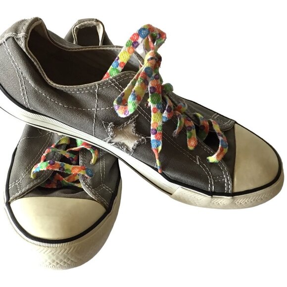 Converse Women's One Star Low Top Canvas Tennis Shoes Size 8 in Charcoal Gray - Picture 1 of 9